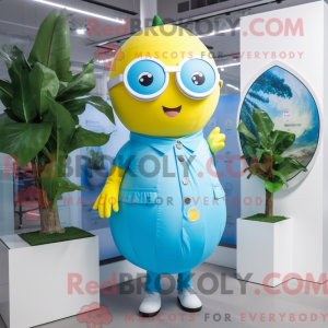 Postava maskota Sky Blue...