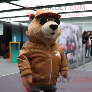 Maskottchen eines braunen...