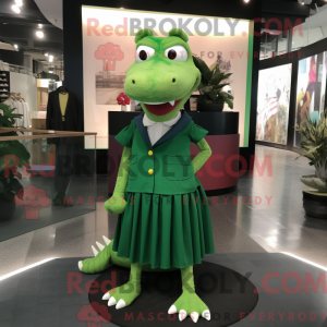 Postava maskota zeleného...