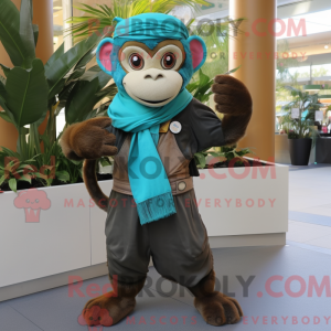 Mascot character of a Teal...