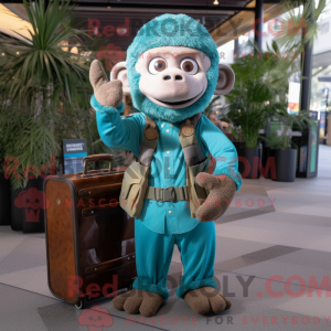 Mascot character of a Teal...