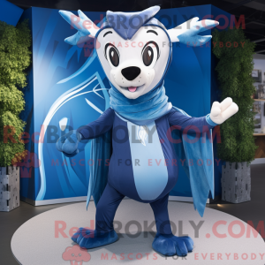 Mascot character of a Blue...