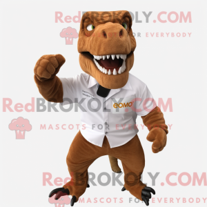 Mascot character of a Brown...