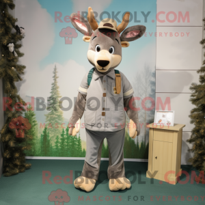 Mascot character of a Gray...