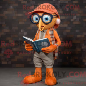 Postava maskota oranžové...