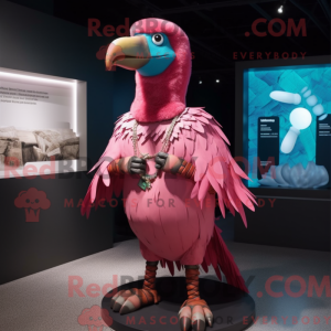 Mascot character of a Pink...
