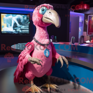 Mascot character of a Pink...