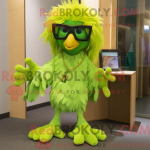 Postava maskota Lime Green...