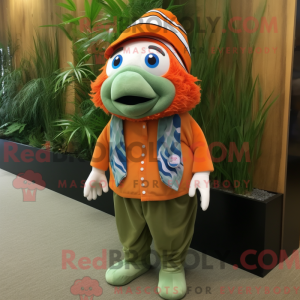 Mascot character of a Olive...