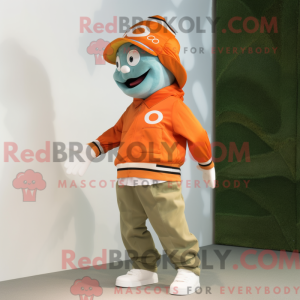 Mascot character of a Olive...