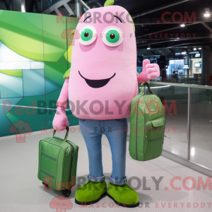 Mascot character of a Pink...