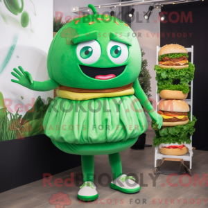 Mascot character of a Green...