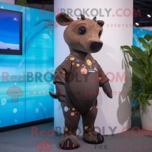 Mascot character of a Brown...
