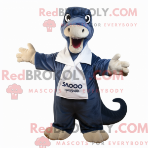 Mascot character of a Navy...