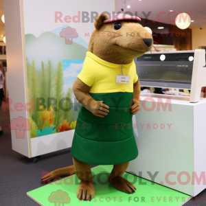 Mascot character of a Olive...