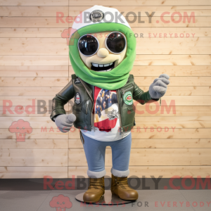 Mascot character of a Olive...