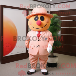 Mascot character of a Peach...