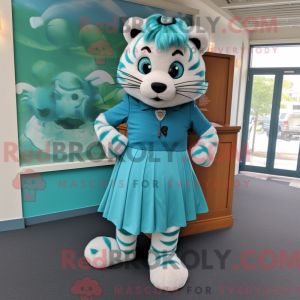 Mascot character of a Teal...