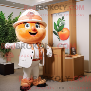 Mascot character of a Peach...