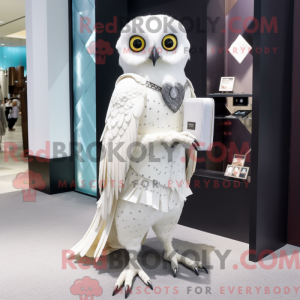 Mascot character of a White...