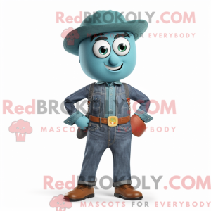 Mascot character of a Teal...