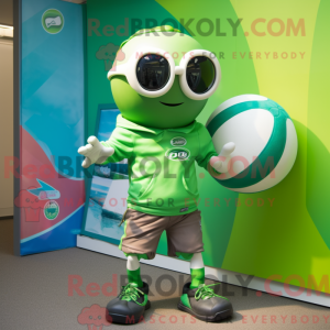 Mascot character of a Green...