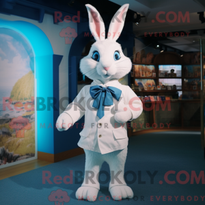 Maskot karakter af en hvid...