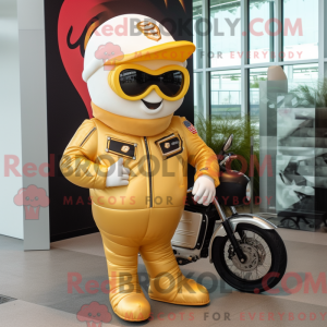 Maskottchen einer goldenen...