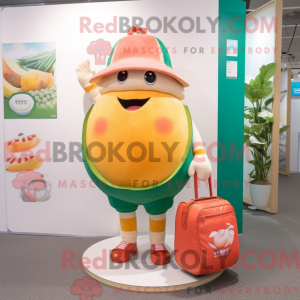 Mascot character of a Peach...