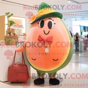 Mascot character of a Peach...