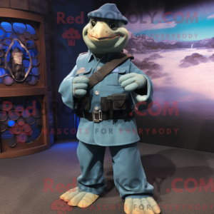 Mascot character of a Navy...