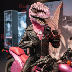 Mascot character of a Pink...