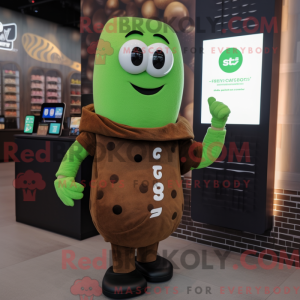 Mascot character of a Brown...