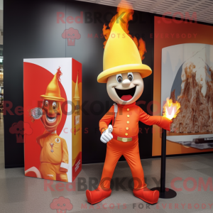 Postava maskota Orange Fire...