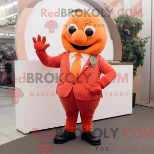 Mascot character of a Peach...