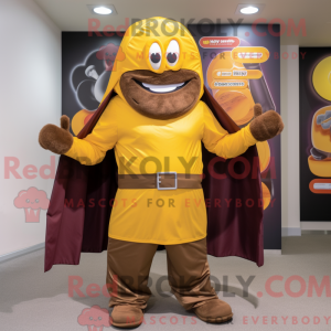 Mascot character of a Brown...