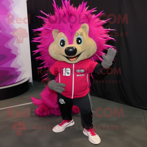 Magenta Porcupine maskot...