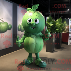 Mascot character of a Green...