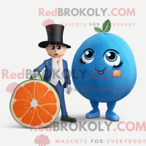 Mascot character of a Blue...