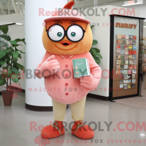 Mascot character of a Peach...