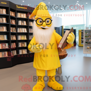 Maskottchen eines gelben...