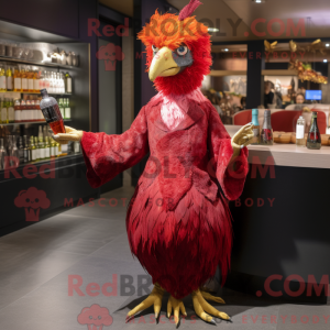 Mascot character of a Red...