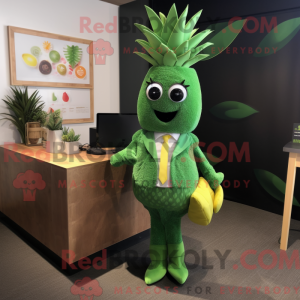 Mascot character of a Green...