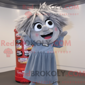 Mascot character of a Gray...