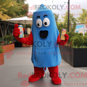 Mascot character of a Blue...