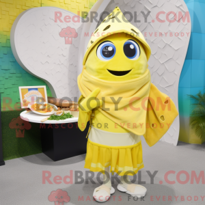 Mascot character of a Lemon...