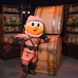 Mascot character of a Peach...