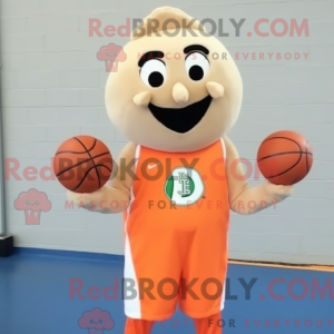 Mascot character of a Peach...