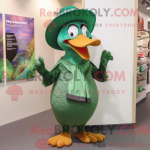 Mascot character of a Green...