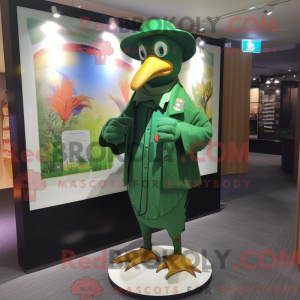 Mascot character of a Green...